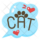 Cat Lettering Icon