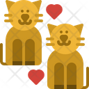 Cat Loving Couple Marriage Icon