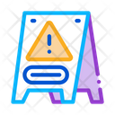 Caution Board Cleaning Icon