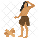 Stoneage History Symbol Caveman Icon