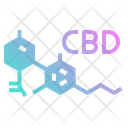 Cbd Molecules Chemical Icon