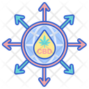 Cbd Oil Distribution Icon