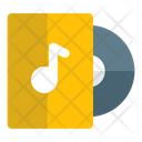 Cd Music With Box Icon