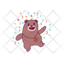 Celebrating Bear Icon