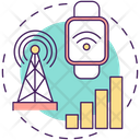 Cellular Monitoring Mobile Icon
