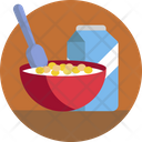 Food Cereals Milk Icon