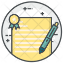 Certificate Document Study Icon