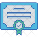 Achievement Approved Certificate Icon