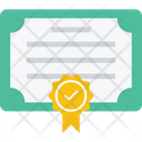 Achievement Approved Certificate Icon