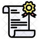 Certificate Education Contract Icon