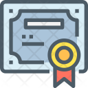 Certificate Paper Document Icon
