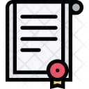 Certificate Seo Business Icon