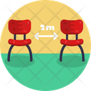 Chair Distance Icon