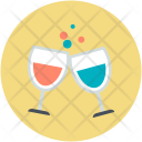 Champagne Glasses Cheers Icon