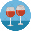 Champagne Dinner Date Icon