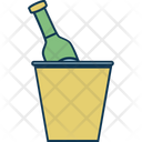 Wine Bucket Champagne Bucket Wine Cooler Icon