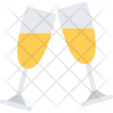 Champagne New Year Icon