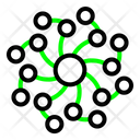 Biology Network Virus Icon