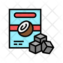 Charcoal Cubes Icon
