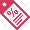 Charges Cost Discount Tag Icon