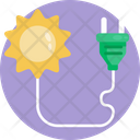 Solar Energy Charging Solar Icon