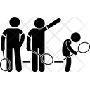 Chase Away Adult Child Icon