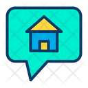 Chatting For House Communication Conversation For House Icon