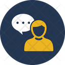 Chat Bubble Consultant Consulting Manager Icon