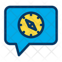 Chat Compass Icon