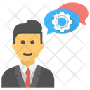 Chat Support Customer Support Cog Icon