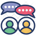 Chatting Comments Forum Discussion Icon