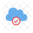 Cloud Data Cloud Tick Icon