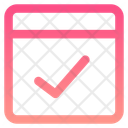 Programming Browser Check Checkmark Pass Window App Code Programming Success Check Apps Icon