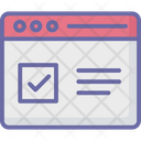 Checkmark Browser Checklist Icon