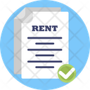 Rent Document Contract Icon