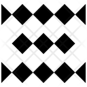 Checkered Sign Tribal Symbol Tattoo Icon