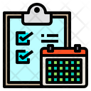 Clipboard Checklist Calendar Icon