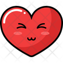 Set Heart Icon Emogi Emotion Icon