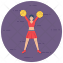 Cheerer Cheerleader Cheer Jumps Icon