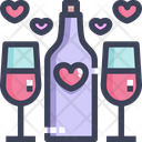 Cheers Champagne Date Icon