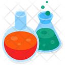 Flasks Laboratory Equipment Science Icon