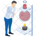 Chemical Reaction Lab Experiment Laboratory Test Icon