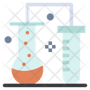 Chemical Research Conical Flask Experiment Icon