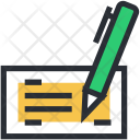 Cheque Signing Pen Icon
