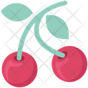 Cherry Fruit Healthy Food Icon