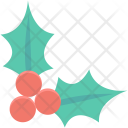 Cherry Wreath Mistletoe Icon