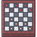 Checkers Board Game Icon