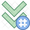 Chevron Hashtag Icon