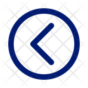 Chevron Left Small Circle  Icon