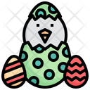 Chick Egg Shell Animal Icon